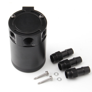 Bidon à huile respirant à trois trous 96 mm x 63 mm en aluminium, outil de réparation automobile pour récupération d'huile usagée avec double sortie - Product Image 3