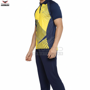 Conjunto de uniforme de cricket de talla grande personalizable para hombre, transpirable, con logotipo personalizado de impresión digital y método de Sublimación de color - Product Image 1
