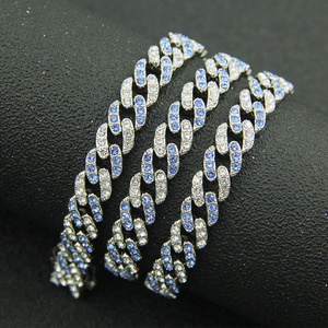 2026 Hot Selling Personalization Simple Design Alloy Double Color Chain <b>Bracelet</b> Hiphop Style Unisex <b>Bracelets</b> Fashion Jewelry - Product Image 4