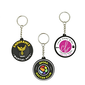 OEM ODM Low MOQ Multi Shape <b>Cartoon</b> Sport Food Animal Key <b>Rings</b> 3D Embossed Soft Rubber Key Chain Pendants Custom PVC Keychains - Product Image 1