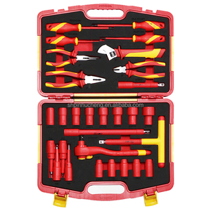 29PCS Insulated 1/2 Ratchet Wrench VDE Socket Wrench 1000V Auto Repair Tools - Product Image 1