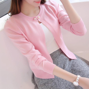 Cárdigan de Mujer 2022 Suéteres de Otoño Ropa para Dama Colores Dulces Tops de Punto - Product Image 1