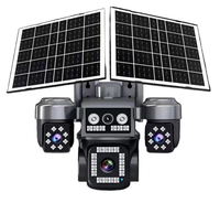 Caméra solaire AOV V560N 4 objectifs 8MP 4G, zoom numérique 12X, détection humanoïde par IA, enregistrement 24h/24 et 7j/7, caméra de sécurité extérieure HE