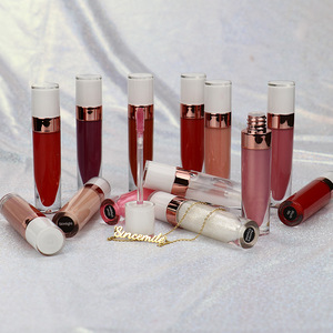 OEM personalizado de buena calidad <span class=keywords><strong>transparente</strong></span> esencia gelatina líquido cosméticos tubo brillo de aceite labial con pegatinas personalizadas etiquetas impresión - Product Image 3