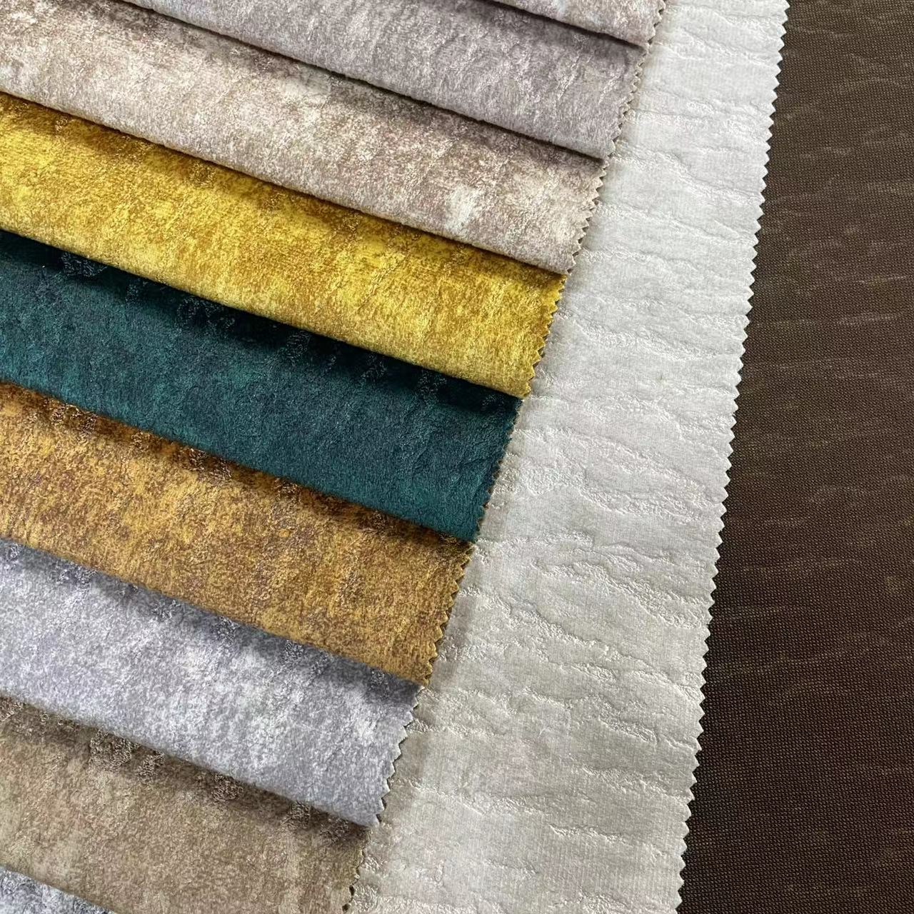 新品素色柔软植绒植绒面料