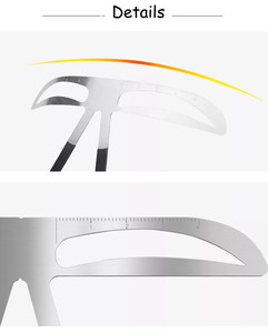 Regla de Acero Inoxidable para Cejas, Herramienta de Medición Duradera para Maquillaje Permanente, Diseño de Cejas, Accesorios para Tatuajes - Product Image 6