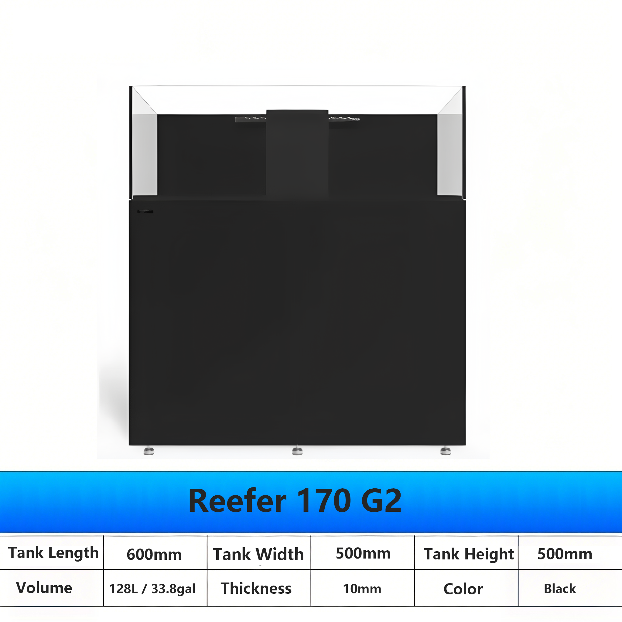 Reefer170G2-600x500x1350mm Noir