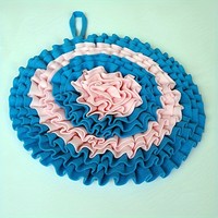 Tapis olfactif en feutre le plus vendu pour chien, jouet d'entraînement à l'alimentation lente pour le soulagement du stress et l'utilisation par les petits chiens
