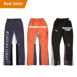 High Quality Custom Logo High Quality Flare Leg Jogging Trousers Joggers Flared Sweatpants Sweat Pants Men