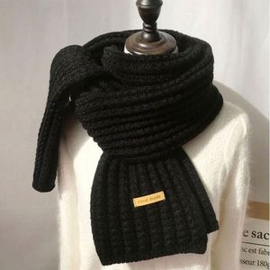 Écharpes pour femmes en tricot uni long et chaud pour l'hiver 2023, 100% polyester, multicolores, 175x30cm - Product Image 5