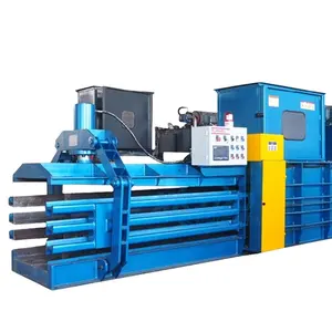 hydraulic baler machine paper carton box bale packing machine used clothes waste cardboard baling press machine