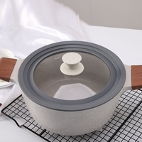 Couvercle de casserole résistant à la chaleur, multifonctionnel, à bord escalonné, modèle universel polyvalent Ly00522