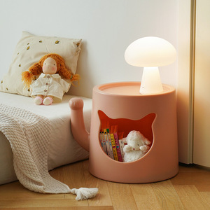 โต๊ะกาแฟทรงรังนกสำหรับแมวแบบเรียบง่ายทันสมัยสำหรับอพาร์ทเมนต์ขนาดเล็กโซฟาโต๊ะมุมด้านข้างสำหรับมนุษย์สัตว์เลี้ยงเข้าเล่นอินเทอร์เน็ต - Product Image 4