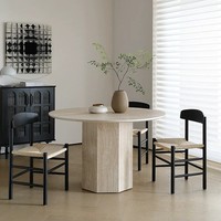 Chaise de salle à manger scandinave en bois noir, chaise de bar en hêtre et rotin véritable, idéale pour balcon et cuisine, à prix abordable