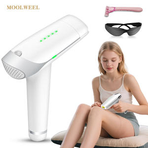 Moolweel T001 Épilateur portatif à <span class=keywords><strong>lumière</strong></span> <span class=keywords><strong>pulsée</strong></span> IPL Épilation permanente indolore Mini épilation corporelle à usage domestique pour femmes - Product Image 1