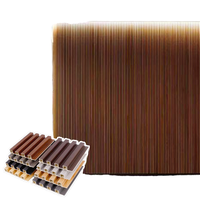 Panneau mural en composite bois-plastique PVC gaufré, imperméable et écologique, épaisseur 24 mm, pour appartement