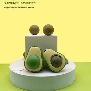 ของเล่นแมวแบบแท่งกัดรูปการ์ตูนอะโวคาโด ทำจากวัสดุ ABS บรรจุแคทนิป ช่วยทำความสะอาดฟัน สำหรับสัตว์เลี้ยง - Product Image 2
