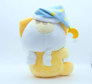 Personalizado 8 pulgadas vívida expresión monopatín chico gatito de peluche amarillo brillante caliente llavero de peluche de juguete para aliviar el estrés - Product Image 5