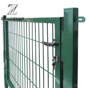 Boa qualidade decorativa cenoura ferro impermeável pequeno portão do jardim porta de metal jardim único portão design da porta