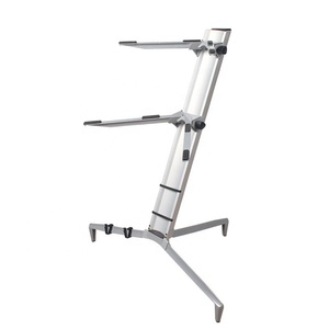 Support de clavier à <span class=keywords><strong>2</strong></span> niveaux en aluminium <span class=keywords><strong>pour</strong></span> colonne portable de studio professionnel <span class=keywords><strong>pour</strong></span> piano à clavier - Product Image 6