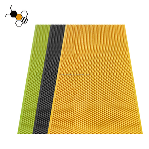 Matériel d'apiculture : Feuilles de fondation de ruche en plastique imperméable avec taille de cellule de 4,9 mm et 5,4 mm, revêtement en cire disponible - Product Image 1