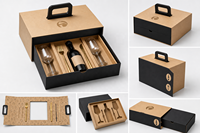 Boîte d'emballage pour biscuits en papier kraft portable haut de gamme personnalisée avec fenêtre transparente pour la pâtisserie, les desserts, les cadeaux, vente en gros