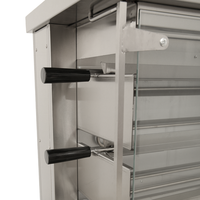 Vente en gros Four à rôtir électrique vertical pour poulet en acier inoxydable Équipement de cuisine commercial Rôtir 12 poulets entiers