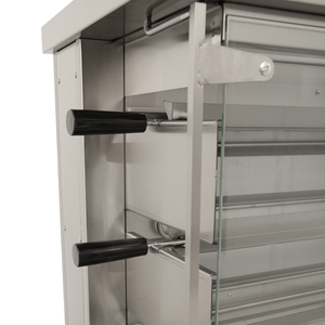 Vente en gros Four à rôtir électrique vertical pour <span class=keywords><strong>poulet</strong></span> en acier inoxydable Équipement de cuisine commercial Rôtir 12 poulets entiers - Product Image 3