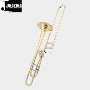 <span class=keywords><strong>Trombone</strong></span> modifié ténor de haute qualité, <span class=keywords><strong>instrument</strong></span> à vent en <span class=keywords><strong>cuivre</strong></span> Jingying Music 2023, clé Bb/F, <span class=keywords><strong>cuivre</strong></span> blanc, glissière externe - Product Image 3