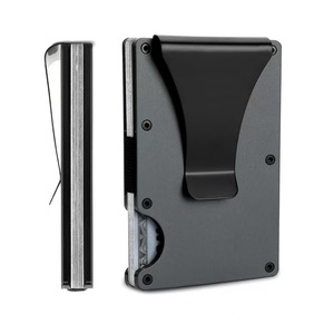 Chất lượng cao đơn giản nhôm người đàn ông của ví RFID chặn chủ thẻ tín dụng - Product Image 2