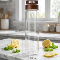 Vente en gros de bocaux de conservation alimentaire multifonctionnels en verre borosilicate de haute qualité, 140ml, 180ml, 250ml, 280ml, 300ml, 360ml, 400ml, 520ml