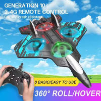 Control Remoto EPP 360 para Principiantes °   Avión de Combate Acrobático con Luces, Avión RC Inalámbrico de 2.4GHz, Avión RC de Espuma para Niños y Adultos