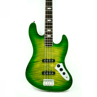 Eastern Music Hardluck Kings Ultra Rare 18pcs Lemon Lime Stain Burst 4 String J Bass Electric Bass Guitar With Hard Case