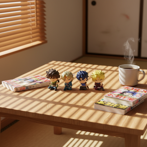 ฟิกเกอร์อนิเมะ Jo's Bizarre Adventure ชุด 4 ตัว  จิโอร์โน จิโอวานนา โจเซฟ โจสตาร์ ดิโอ แบรนโด ซีซาร์ เซปเปลลี  ของเล่นสะสมทำจาก PVC ของขวัญ - Product Image 2