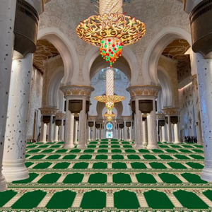 Tappeto da Preghiera Moderno Minimalista per Moschea, da Parete a Parete, a Strisce Verticali, Antiscivolo e Ignifugo, per Nuove Moschee dallo Stile Semplice - Product Image 3