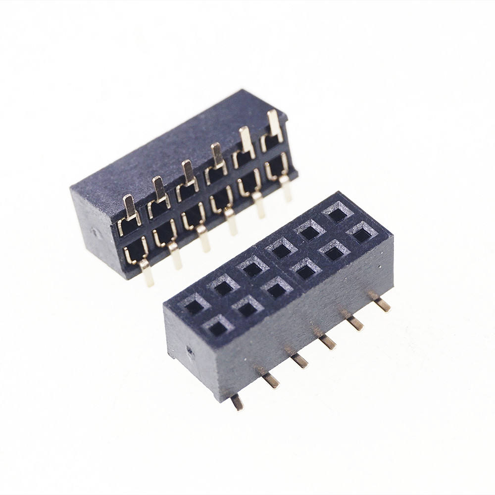 2x6 P 12핀 2.0mm 핀 헤더 암형 이중 행 SMT PCB 표면 실장 SMD 리플로우 납땜 가능 벌크 로스프 납 무함유|  Alibaba.com