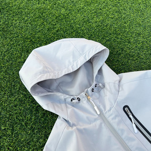 Custom <b>Waterproof</b> Windproof <b>Lightweight</b> <b>Jacket</b> Outdoor Polyester Multiple Pockets Windbreaker <b>Jacket</b> - Product Image 3