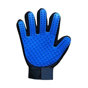 Guante de aseo para mascotas Li Shang, azul, de plástico, cepillo para eliminar el pelo de perros y gatos, guante de masaje para mascotas - Product Image 5