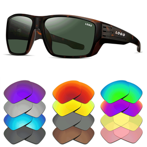 Lunettes de <span class=keywords><strong>soleil</strong></span> de sport cycliste polarisées UV400 MLM avec monture intégrale et verres noirs pour hommes et femmes - Product Image 1