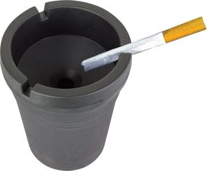 Accessoires personnalisés 93365D Cendrier en plastique sans fumée noir 0.3 pouces - Product Image 1