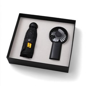 Paraguas Plegable Portátil Promocional al por Mayor con Logotipo Personalizado, Paraguas Manual de Tres Pliegues con Ventilador - Product Image 4