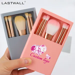 Grosir Pabrik 5 buah set kuas rias eyeshadow kuas rias profesional set kuas rias travel dengan cermin