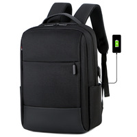 Sac à dos loisirs pour ordinateur portable Sac à dos USB pour voyage d'affaires Sac de conférence avec logo personnalisé Sac à dos unisexe pour ordinateur personnel rembourré