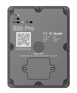 Traceur GPS sans fil 4G S20 Pro avec télécommande, batterie 7500 mAh, étanchéité IP67, alarme <span class=keywords><strong>SOS</strong></span> et aimant puissant pour camions, remorques et conteneurs - Product Image 3