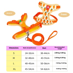 Venta al por mayor <span class=keywords><strong>de</strong></span> poliéster a la moda para mascotas, conjunto <span class=keywords><strong>de</strong></span> equipo para caminar, malla transpirable, Estilo Chaleco, arnés para perros, correa para perros pequeños <span class=keywords><strong>Bichon</strong></span> acolchada - Product Image 6