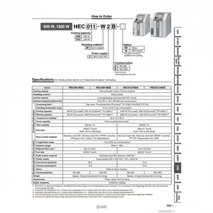 SMC Pneumatics Thermo-con HEC006-W2A Équipement de refroidissement haut de gamme - Product Image 1