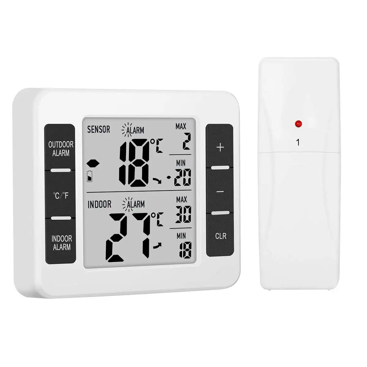 termometro senza fili indoor outdoor wireless thermometer with alarm function
