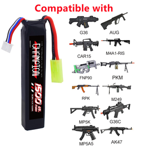 <span class=keywords><strong>CHAMPION</strong></span> <span class=keywords><strong>Precio</strong></span> de fábrica Venta al por mayor caliente 1500mAh 25C 3S 11,1 V Paquete de batería de litio recargable para Airsoft BB guns batería - Product Image 4
