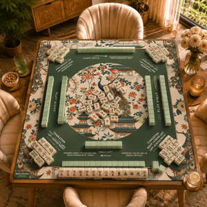 Alas Mahjong Karet Tahan Air Mewah Kemasan Gulung Pengiriman Langsung Amerika, Penutup Meja Permainan Gaya Amerika, Alas Meja Mahjong Royal - Product Image 3