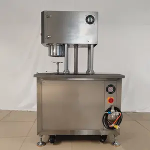 Manual Vacuum Nitrogen Filling Jar Tin Can Sealing Machine For Food Beverage